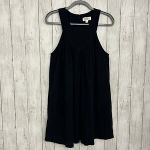 Soho Apparel Black Basic Flowy Goth Witchy Lined Sheath Sleeveless Dress Large